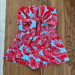 Buddy Love Strapless Floral Romper Size XS